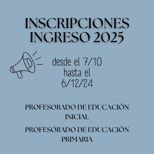 Inscripciones 2025