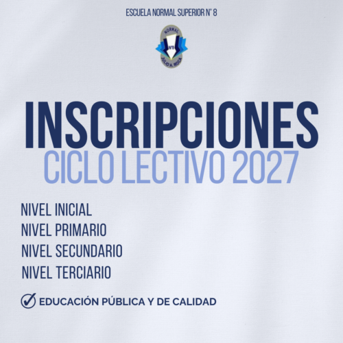 Inscripción escolar 2027